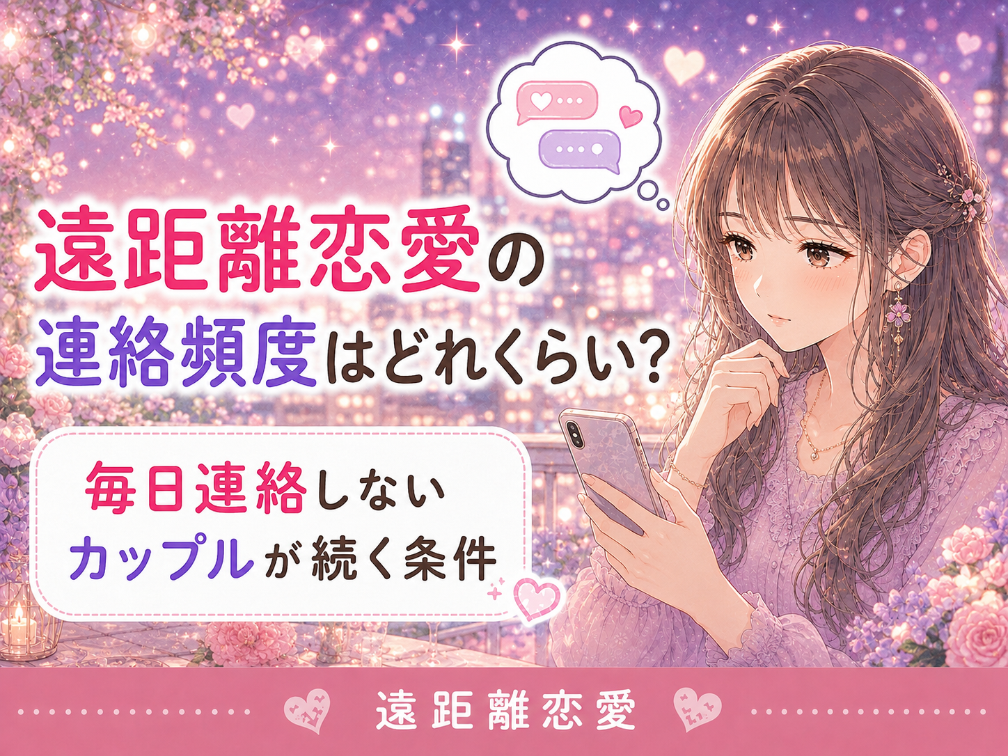 遠距離恋愛の連絡頻度はどれくらい？毎日連絡しないカップルが続く条件