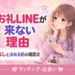 マッチングアプリの初デート後にお礼LINEが来ない理由|脈なしと決める前の確認点