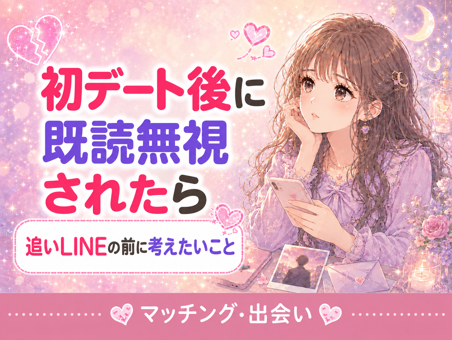 マッチングアプリの初デート後に既読無視されたとき｜追いLINEの前に考えたいこと